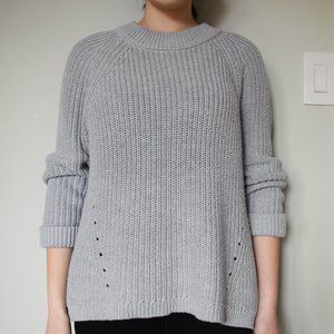 Lord and Taylor Grey Knit Sweater